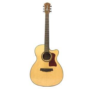 Granada GA100 CEQ Natural Grand Auditorium Cutaway Semi Acoustic Guitar
